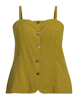 The Very Collection Curve Khaki Button Co Ord Top £25