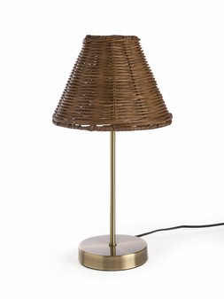 Very Home Metal Table Lamp with Dark Rattan Shade £30