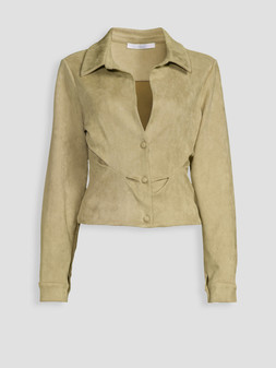 Michelle Keegan x Very FAUX SUEDE SHIRT CO ORD, £35
