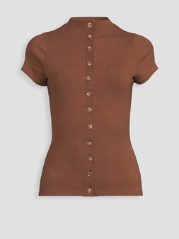Michelle Keegan x Very JERSEY BUTTON THROUGH TOP, £28