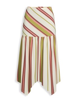 Michelle Keegan Jersey Hanky Hem Stripe Skirt - £35
