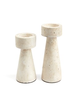W6V9I The Very Collection Set of 2 Concrete Candle Holders £28