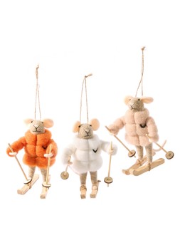 WJHTZ The Very Collection Mouse Baubles (pack of 3) £16