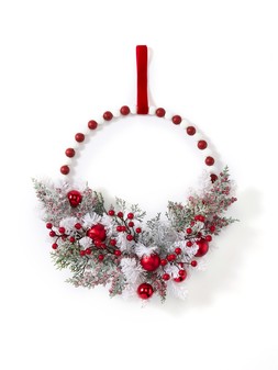 WK1GN The Very Collection Candy Cane Wreath £30