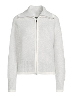 WLOS5 The Very Collection Contrast Zip Through Knitted Cardigan £30