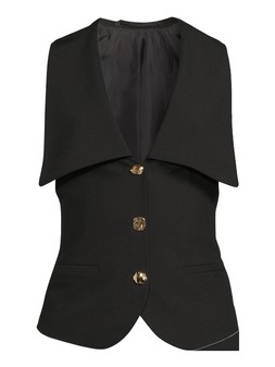 WO64A The Very Collection Black Collar Waistcoat Co Ord £35