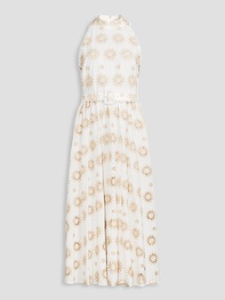 WS81X The Very Collection Embroidered Racer Neck Belted Midaxi Dress £75