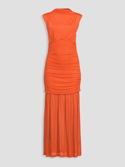 WSI7Y The Very Collection Ruched Mesh Midi Dress £40