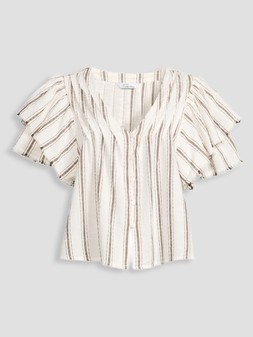WSKYQ The Very Collection V-Neck Fluted Blouse £35