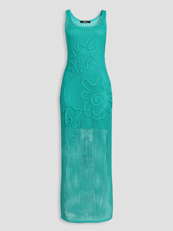 WSLLE The Very Collection Cotton Rich Crochet Flower Tape Maxi Dress £50