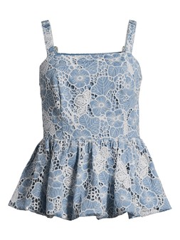 WSVM5 The Very Collection Embroidered Peplum Co Ord Top £45