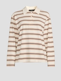 WT67L The Very Collection Collar Stripe Rugby Top £25