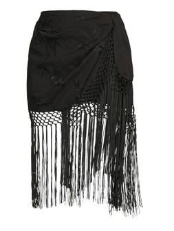 WU4P9 The Very Collection Fringed Beach Skirt £28