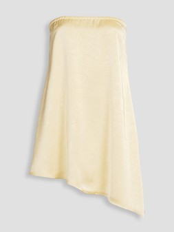 WW5ZI The Very Collection Satin Asymmetric Bandeau Co Ord Top £25