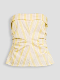 WW63Y The Very Collection Striped Corset Bandeau Top Co Ord £28