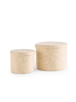 WYIR6 The Very Collection Set of 2 Paper Rope Basket with Lid £30