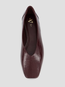WZIUU The Very Collection Burgundy Vamp Ballerina £22 (2)
