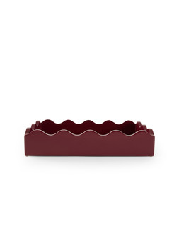 X0ASC The Very Collection Wavy Edge Tray - Burgundy £25 2