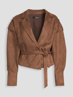 X1Z8B The Very Collection Faux Suede Crop Jacket £65