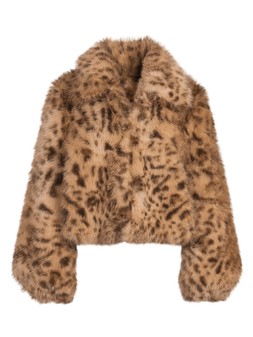 X22CM The Very Collection Leopard Faux Fur Jacket £65