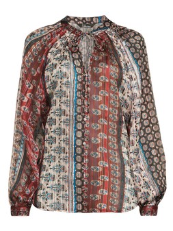 X241O​ The Very Collection Brown Print Boho Blouse £30