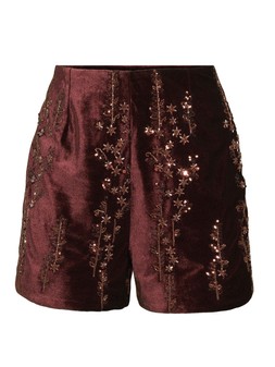 X242V The Very Collection Velvet Embellished Shorts £38