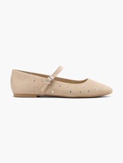 Deichmann Graceland Beige Studded Ballet Flat £24.99 11055003