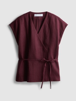 PRIMARK EDIT LINEN WRAP TOP, £24, €26, $33.50, RON125, PLN115, CZK675 (4)
