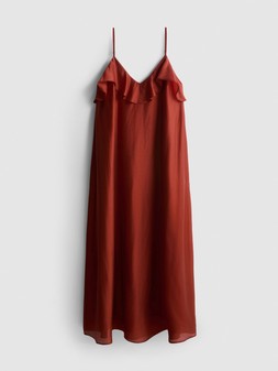PRIMARK FRILL NECK MIDI DRESS, £20, €22, RON110, PLN95, CZK570 (4)