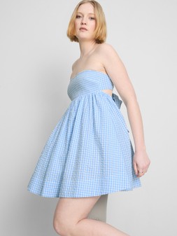 PRIMARK GINGHAM BANDEAU DRESS, £10, €12, $16, RON60, PLN50, CZK310 (3)