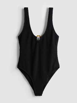 PRIMARK HYPER CRINKLE SWIMSUIT BLACK £12 €6 $18 RON30 PLN26 CZK155