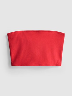 PRIMARK JERSEY BANDEAU TOP RED £3.50 €4 $7 RON20 PLN17 CZK105
