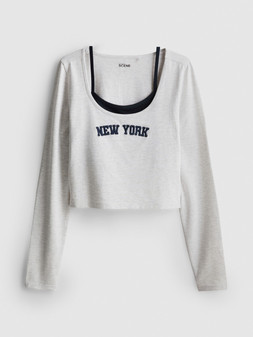 PRIMARK LONGSLEEVE DOUBLE LAYERED TOP, £7, €8, $11, RON40, PLN34, CZK210, HUF3000