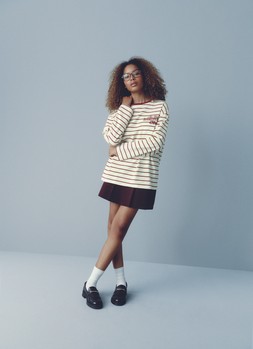 PRIMARK LONGSLEEVE STRIPE TOP GRAPHIC, £8, €10, NE €12, $14, RON50, PLN43, CZK260, HUF3800