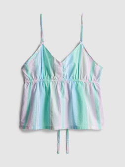 PRIMARK LOVE TO LOUNGE STRIPE PJ CAMI LIGHT GREEN £9 €10 $13.50 RON50 PLN43 CZK260