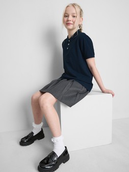 PRIMARK OLDER BOYS 2PK PIQUE POLO, NAVY, £7 (3)
