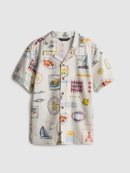 PRIMARK OWNING THE SUMMER SHIRT ECRU £8 €10 $14 RON50 PLN43 CZK260