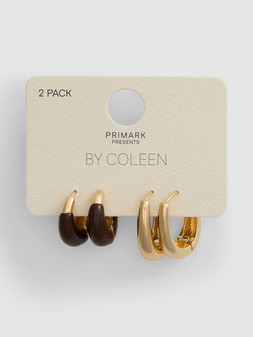PRIMARK PRESENTS BY COLEEN 2PK HOOPS, £4, €5, $8, RON25, PLN22, CZK130 (2)