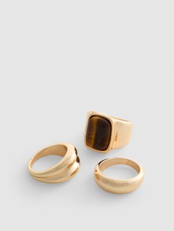 PRIMARK PRESENTS BY COLEEN 3PK CHUNKY RING, £4, €5, $8, RON25, PLN22, CZK130
