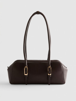 PRIMARK PRESENTS BY COLEEN BUCKLE BOWLER BAG,CHOCOLATE, £14, €16, $20, RON80, PLN70, CZK415