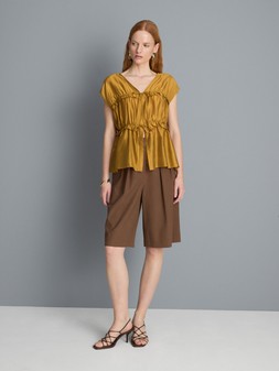 PRIMARK SHIRRED SLEEVELESS TOP, £12, €14, $18, RON70, PLN60, CZK365