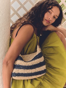 PRIMARK STRAW STRIPE SHOULDER BAG, £12, €14, $18, RON70, PLN60, CZK365