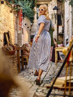 PRIMARK STRIPE MAXI SKIRT £18 €20 $28 RON100 PLN90 CZK520