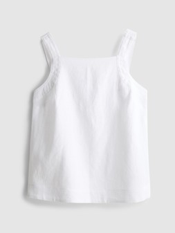 PRIMARK THE EDIT LINEN TOP WHITE £18 €20 520CKZ 100RON
