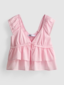 PRIMARK TIE FRONT TOP LIGHT PINK £10 €12 $16 RON60 PLN50 CZK310