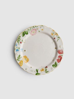 Ceramic plate with flowers