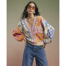 RI AOP orange floral cardigan £64 3