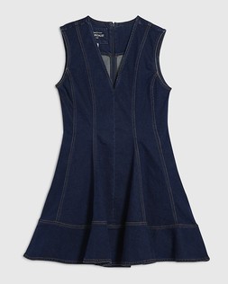 RI Blue Denim Sleeveless Mini Dress £42