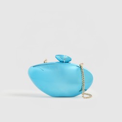 RI Blue Hard Shell Clutch Bag £36 4