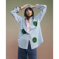RI Blue Smiley stripe shirt £56 4